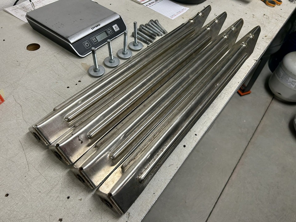 4 Chrome Brass? Pinball Legs Levelers Bally Data East Stern Williams