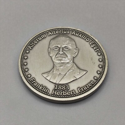 Alterum Alterius Auxilio Eget Franklin Herbert Frazee 1883 Challenge Coin