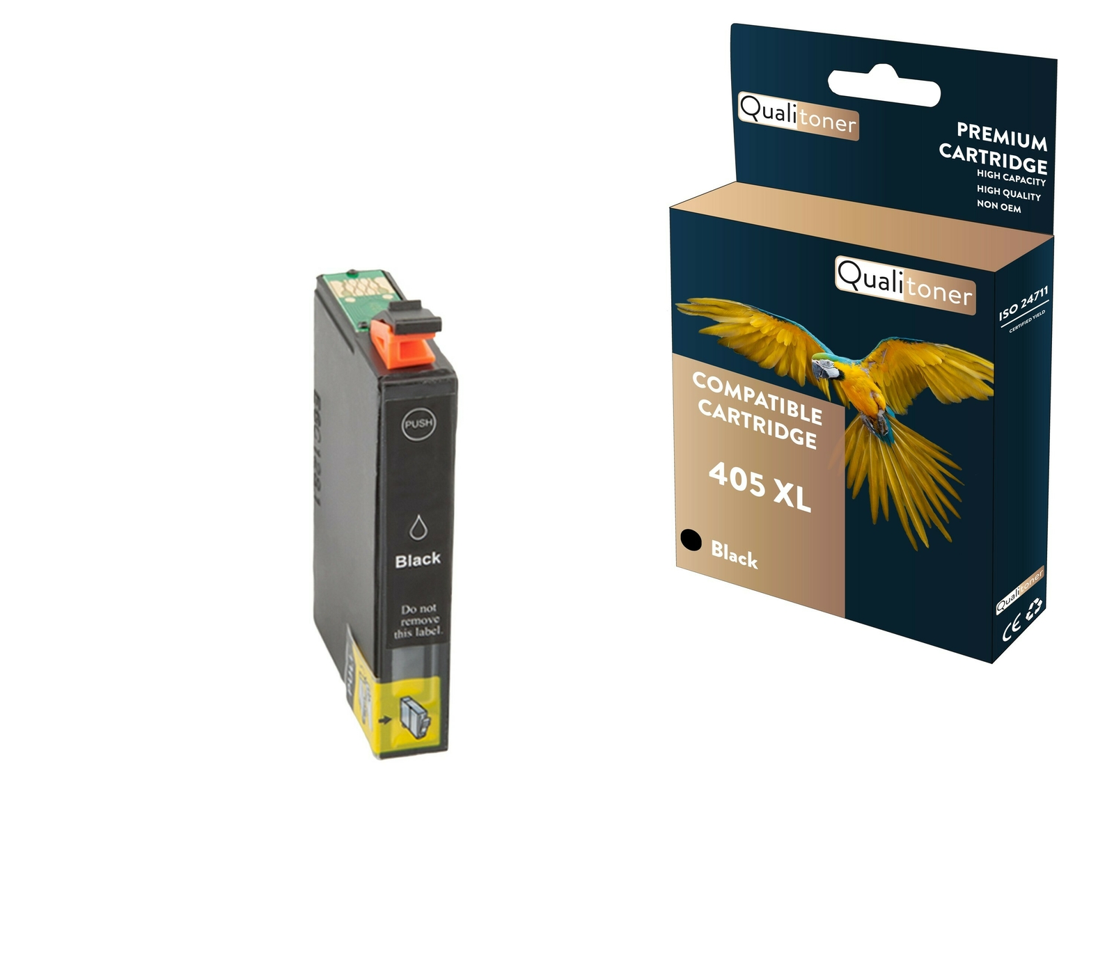 Cartouche Epson 405XL noir Qualitoner à haute capacité pour documents nets