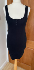 ZARA  Bodycon Ribbed Black Dress BNWT SIZE M