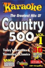 KARAOKE CHARTBUSTER CDG's COUNTRY 500 Vol.1 A 30 CDG Disc SET REDUCED PRICE 40