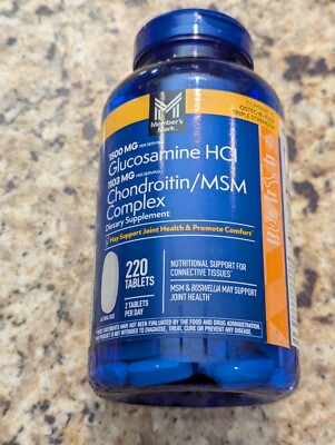 Member s Mark Glucosamine HCl & Chondroitin/MSM Complex Tablets 220 ct exp 5/27
