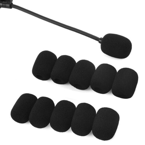 10 Pack Lapel Microphone Windscreen Headset Mic Foam Cover Pads Mini Size - Picture 3 of 11