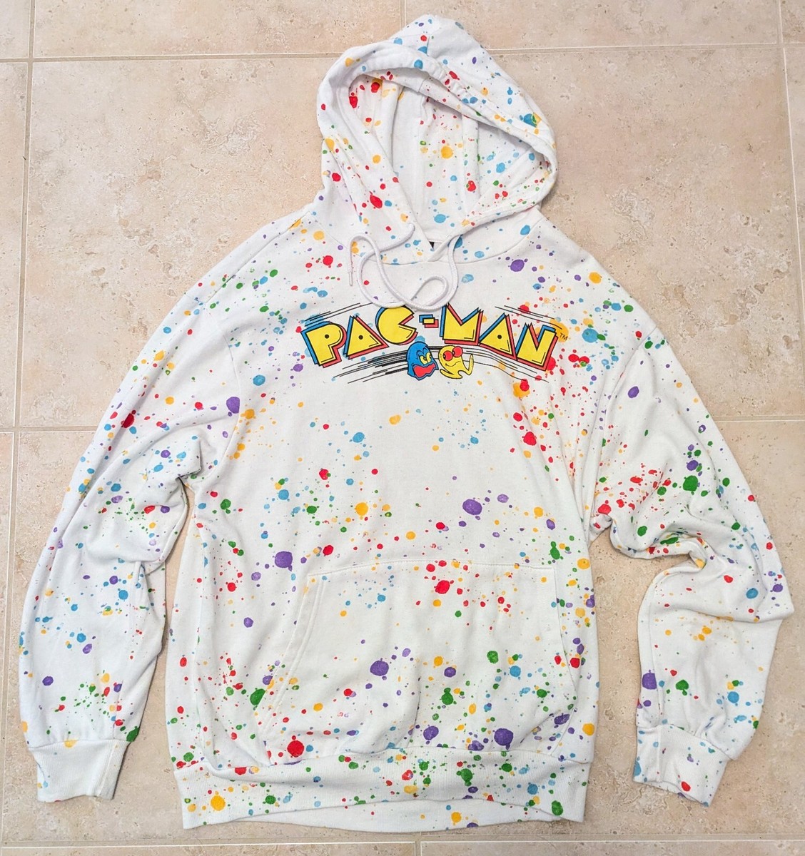 Pacman Arcade Game High Scorer Mens Hoodie Sweatshirt Medium