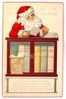 SANTA READS CHILDREN'S LETTERS 1915 POSTCARD