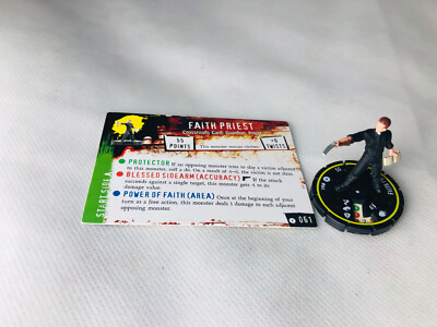 HorrorClix Priester #061 gelb Figur Modell Vintage Horror Clix