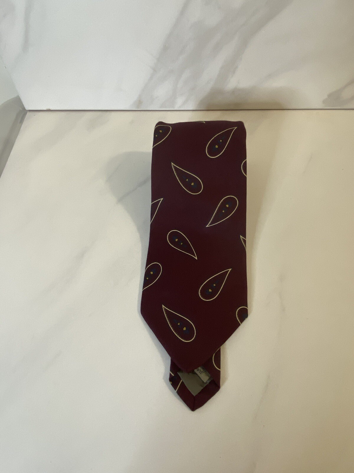 Vintage Robert Talbott Studio classic burgundy pa… - image 1