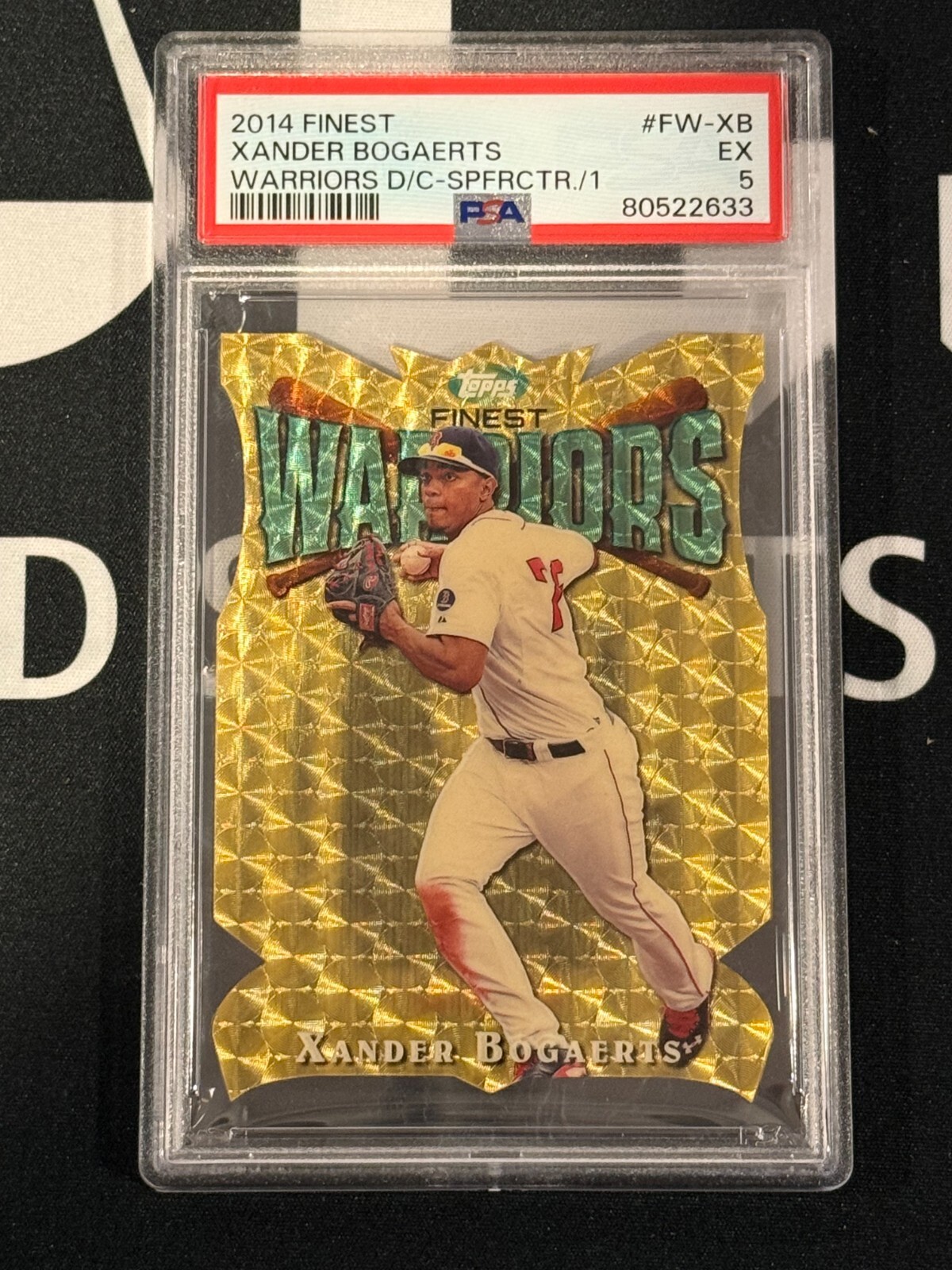 2014 Topps Finest Xander Bogaerts RC #FW-XB Warriors Die Cut RC Superfractor 1/1
