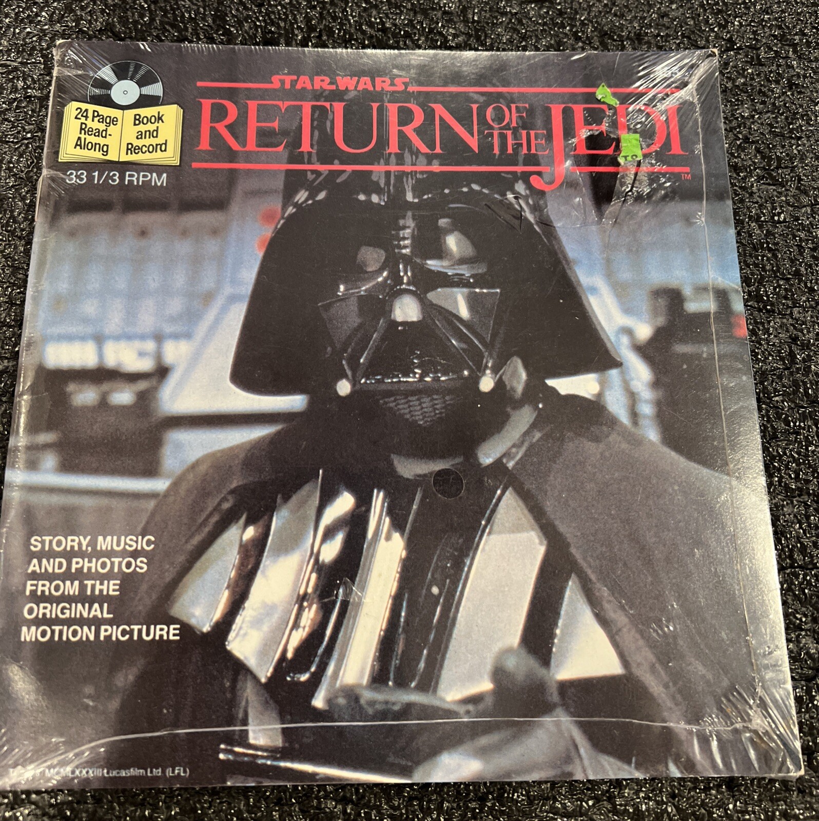 Star Wars Return of The Jedi 33-1/3 RPM 24 Page Read Along Book & Record~ sealed