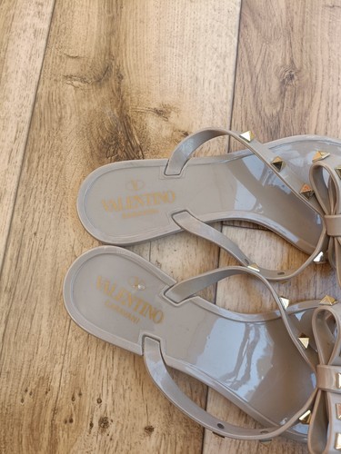 VALENTINO GARAVANI JELLY PVC WOMEN SLIDES SANDALS SIZE 37 EU, 6.5 US, 4.5 UK - 第 5/8 張圖片