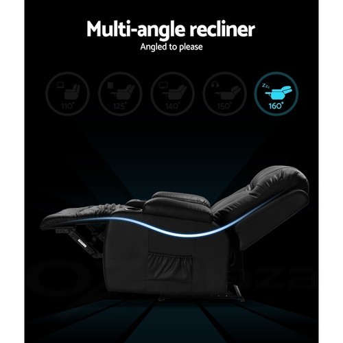 Artiss Electric Lift Massage Chair Recliner Chair Armchair Heated Lounge Sofa - Picture 5 of 37