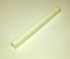 Genuine Real Bone Nut Slotted 43mm Radius Bottom for Electric Guitar