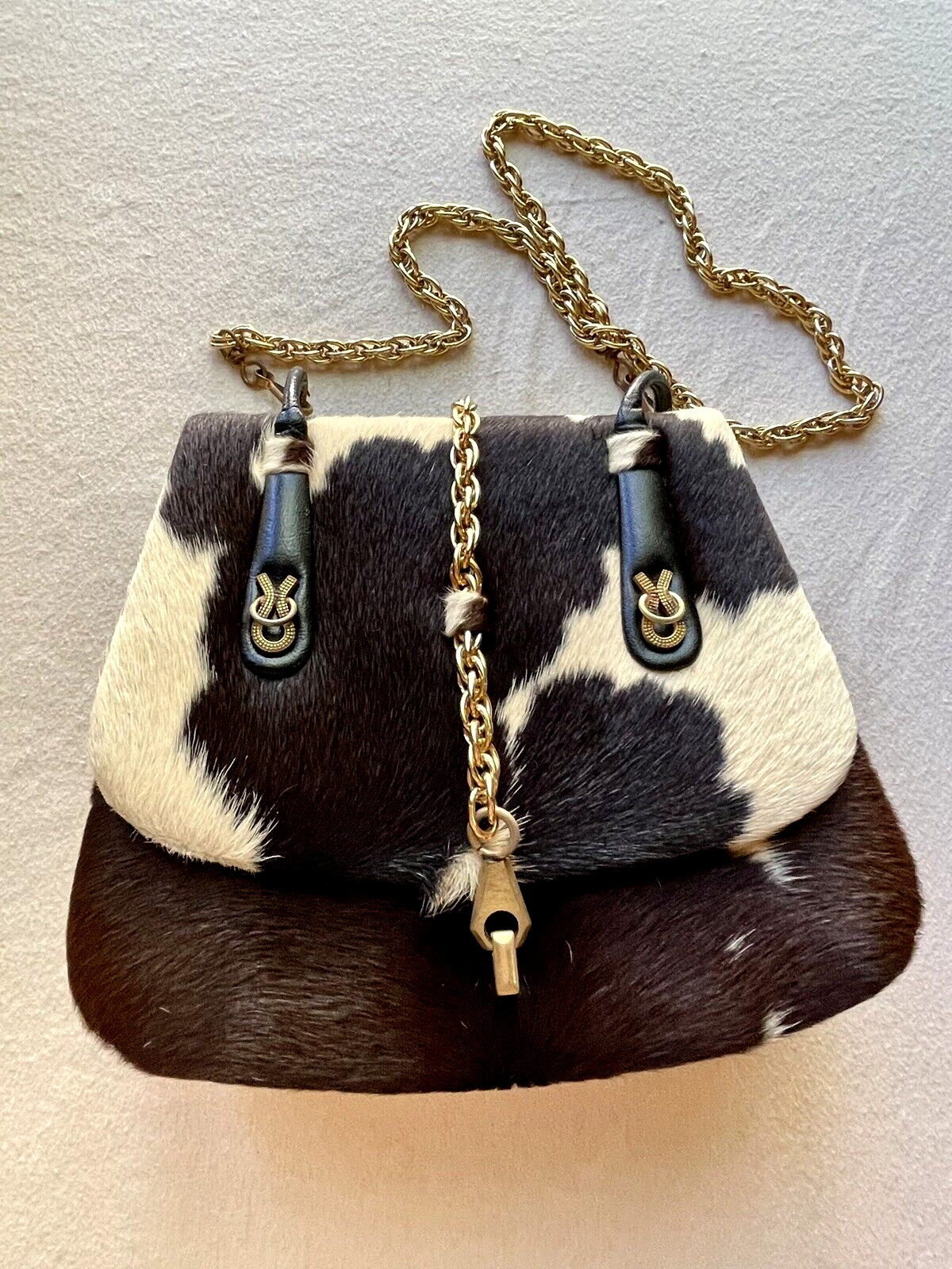 Leather Cowhide Crossbody Purse