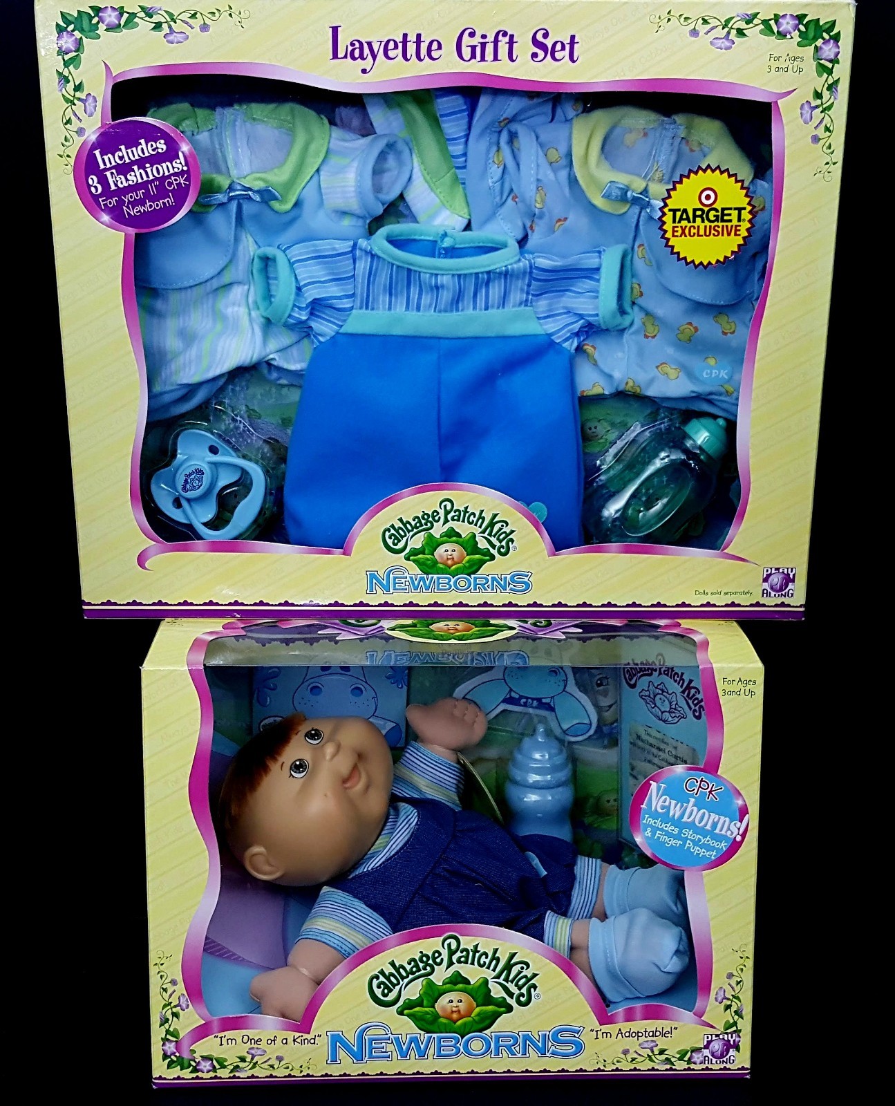 Cabbage Patch Kids Newborn Boy & Layette NEW IN BOX 2006 Fin