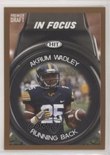 2018 Sage Hit In Focus Gold Akrum Wadley #50 Rookie RC