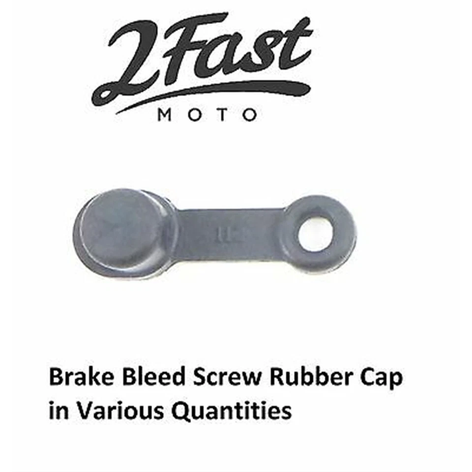 Paquete de 2 cubiertas de goma para tapa de goma tornillo de purga pinza de freno FastMoto 2 fm-02-30125r  Foto 2 de 4