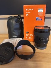 Sony FE 20mm f/1.8 G Ultra-Weitwinkelobjektiv mit Zubehörpaket Filter
