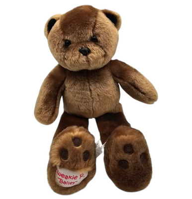 12-inch Phebe Phillips ''Tweakie P. Bailey'' brown plush teddy bear Floppy