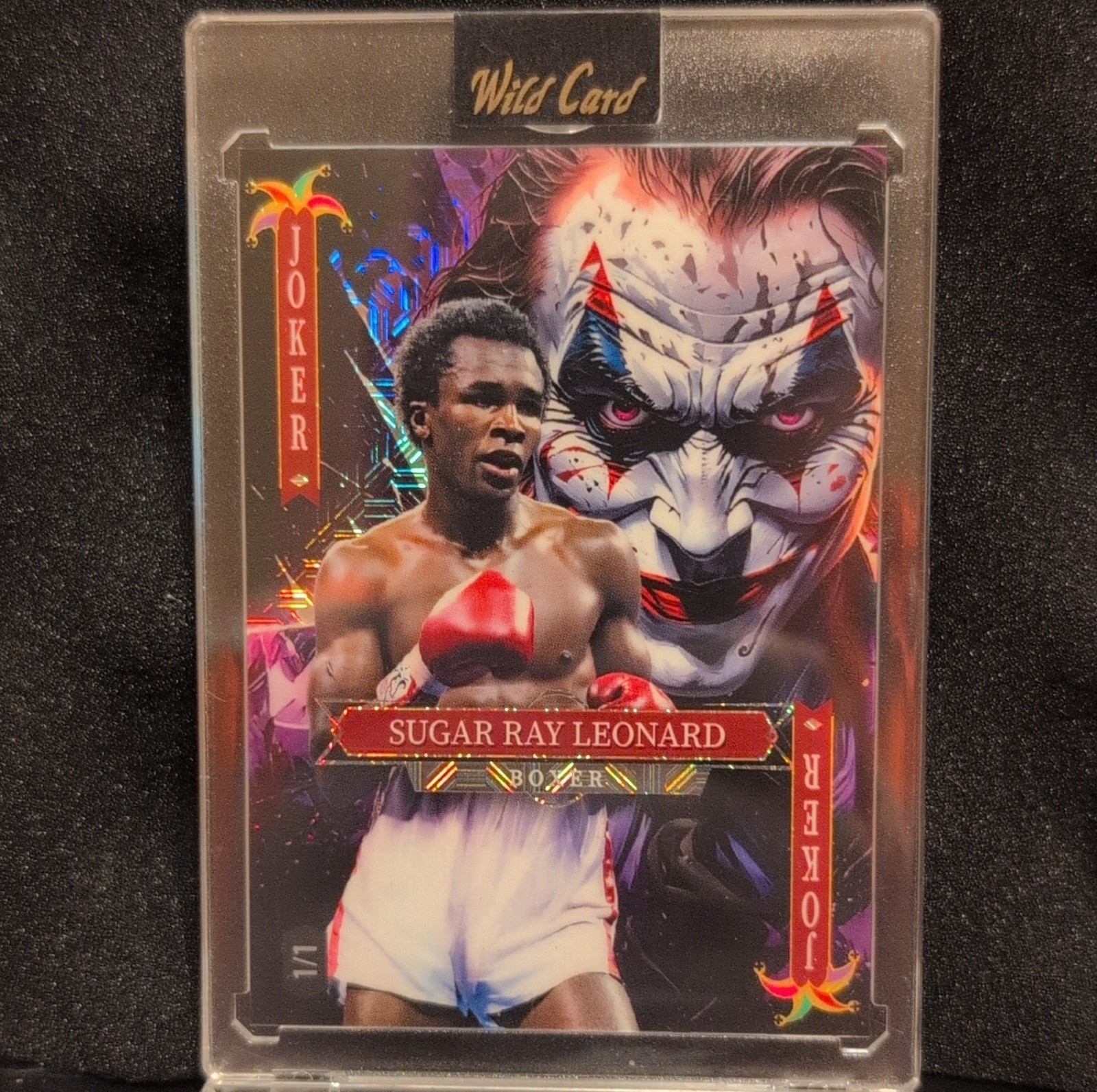 Topps 2024 Chrome Sugar Ray Leonard #29 SuperFractor One of One Boxing Card