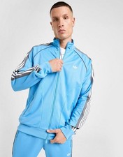 Image of Adidas Originals Terrace Track Top - Size Large - Sky Blue Brand New