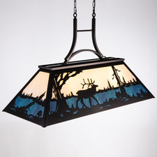 Pool Table Light Vintage Billiard Lamp Rustic Wildlife Cabin Game Room Decor