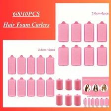 Hair Foam Curlers Rollers Set Long Hair Wave Heatless Bars For Barber & Salon