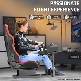 Marada Racing Flight Game Mount With Red Seat Compatible For Thrustmaster A10C