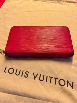 Louis Vuitton Zippy Long Wallet Red Remarque LV Clutch Unisex RM59,  Portemonnai