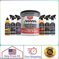 Jay Lenos Garage Complete Detailing Bucket Car Wash Kit - 8-piece All-in-one
