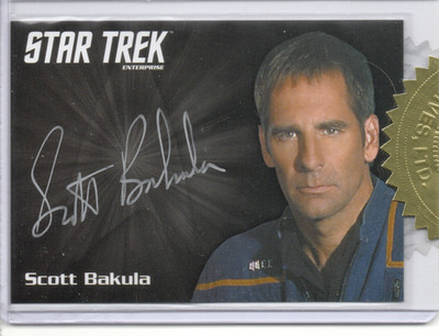 Star Trek Enterprise Archives S1 Scott Bakula Silver Autograph Card