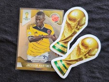 2014 World Cup JACKSON MARTINEZ (COLOMBIA) Panini PRIZM Card #54, FREE Stickers