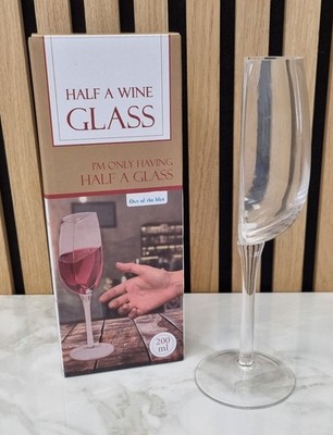Halbes Weinglas 200ml Half Wine Glass OOTB Scherzartikel Geschenk Party