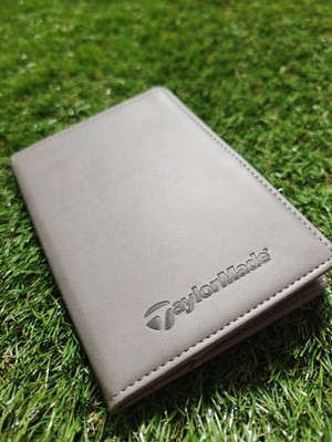 Taylormade Grey Golf Scorecard Holder Yardage Book Neu UVP 34,95£