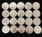 1967 Kennedy Half Dollar 40% Silver Lot of 20 Coins BU/AU