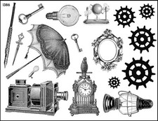 Unmounted Rubber Stamp Plate, Unmounted/Uncut Pink Rubber Stamps