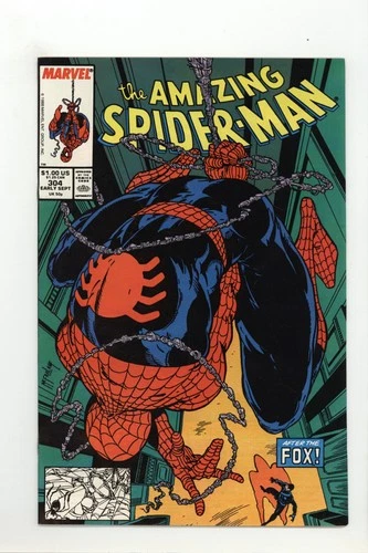 Amazing Spider-Man 304 NM- Black Fox App 1988