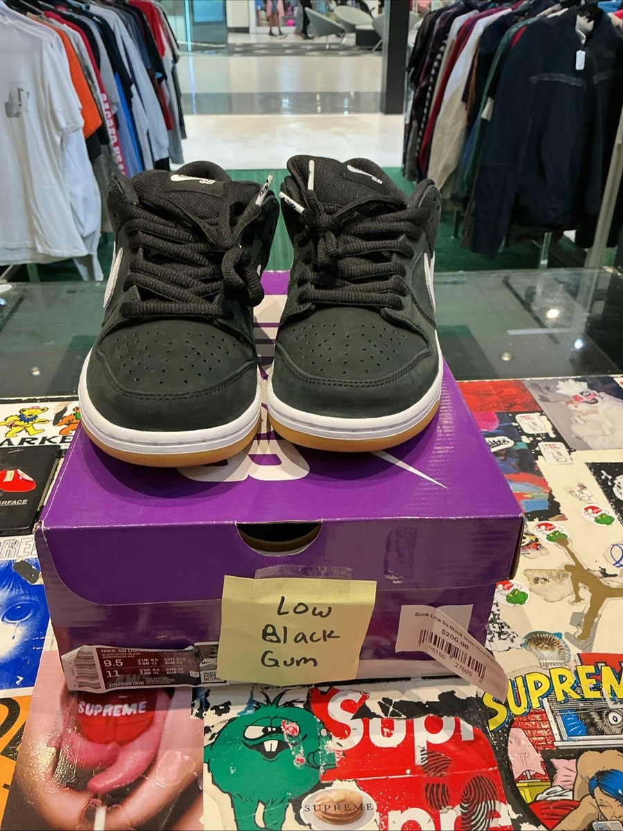 スニーカー Dunk sb low black gum 9.5 Size 9.5 - Nike Dunk Low SB Black Gum | eBay
