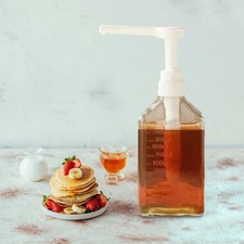 Glass Syrup Dispenser Sauce Container Honey Jar Milk Tea Shop for Coffee Bar