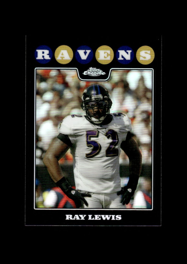 2008 Topps Chrome: #TC116 Ray Lewis Black Refractor NM-MT OR BETTER