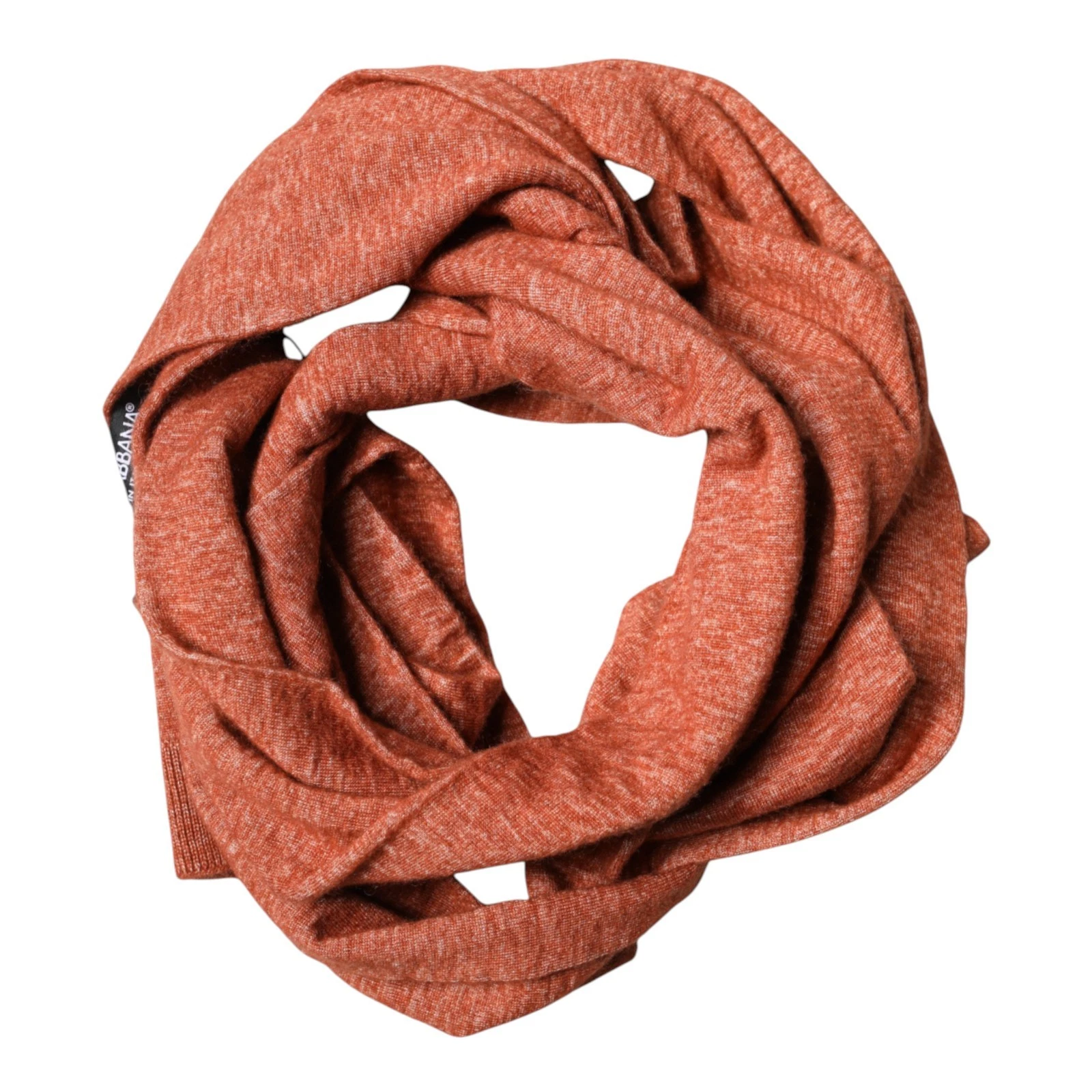 DOLCE & GABBANA Scarf Orange Silk Cashmere Neck Wrap Shawl 280cm x 11cm 300usd