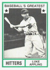 1982 TCMA Greatest Hitters #42 Luke Appling OFF CENTER Chicago White Sox HOF
