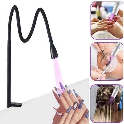Nail Polish Eyelash Light UV Curing Lamp Flexible LED Lamp Quick Dry Foot Switch