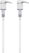 2 Pack Universal Dispenser Pumps for Shampoo Lotion Soap Bottles 28 410 White