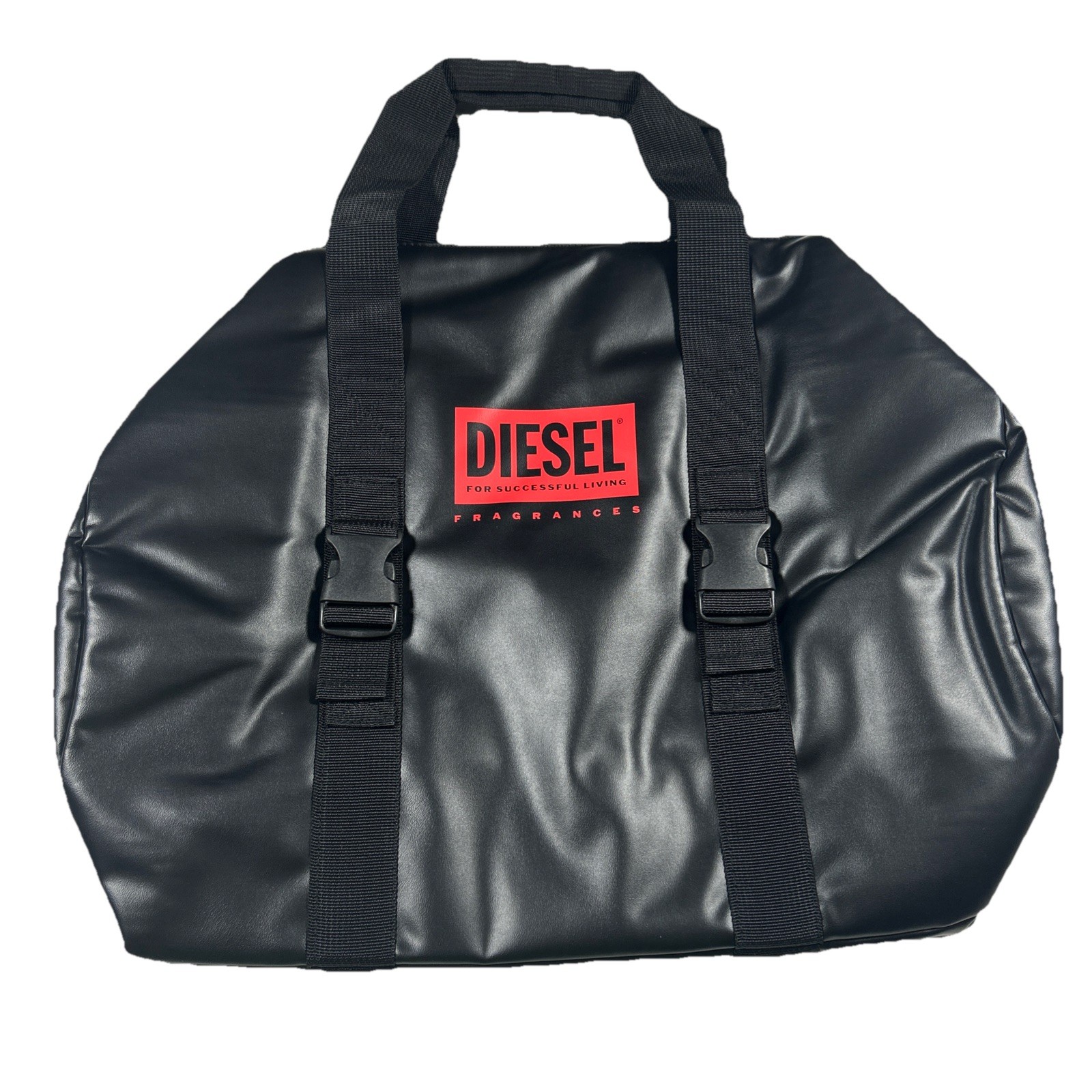 New Diesel Fragrances Bag Faux New Recycled Leather Duffle Gym Travel 18" Zip 