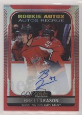 2021-22 O-Pee-Chee Platinum Rookie Red Prism 46/60 Brett Leason #R-BL Auto g1m