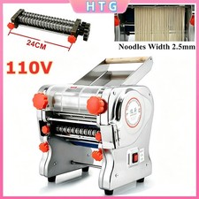 2.5mm Commercial Electric Dough Roller Noodle Pasta Dumpling Maker Machine 110V