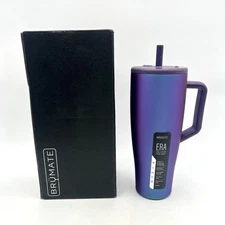 40oz Dark Aura Leakproof Drinking Cup With Metal Straw For Cold Beverages