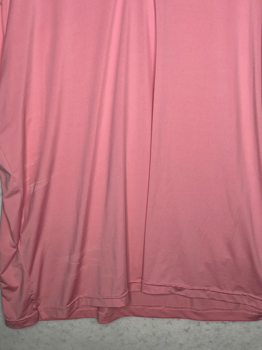 YO Maui Polo Shirt Mens 3XL Pink Maui Strong Golf Performance Band Collar MINT View 4