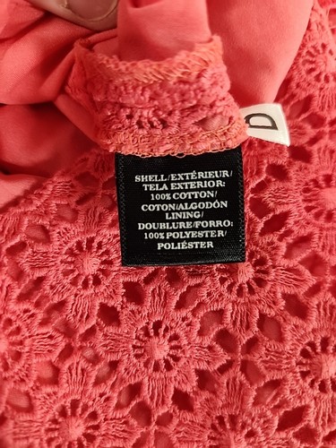 Ann Taylor Women’s Pencil Skirt Size 4 Pink-Coral Embroidered Floral Lace - Picture 7 of 10