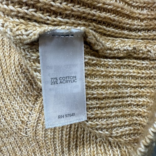 J. Jill Abstract Waterfall Pullover Sweater Women’s Medium Brown Outdoor Boho - Picture 7 of 7